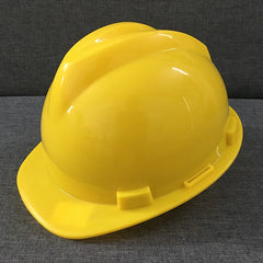Worker Construction Site Protective Cap ABS Hard Hat V Shaped Adjustable Size Rotary Knob Safety Helmet
