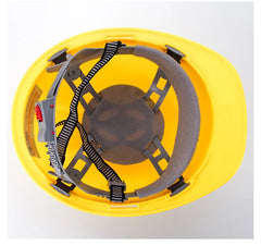 Worker Construction Site Protective Cap ABS Hard Hat V Shaped Adjustable Size Rotary Knob Safety Helmet