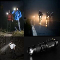 UltraFire SK68 EDC Flashlight 1/3-Mode AA Battery Lamp Zoomable 14500 Flashlights Pocket Mini Torch Light Rechargeable Lantern