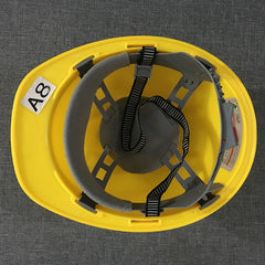 Worker Construction Site Protective Cap ABS Hard Hat V Shaped Adjustable Size Rotary Knob Safety Helmet