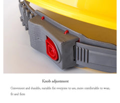 Worker Construction Site Protective Cap ABS Hard Hat V Shaped Adjustable Size Rotary Knob Safety Helmet