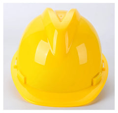 Worker Construction Site Protective Cap ABS Hard Hat V Shaped Adjustable Size Rotary Knob Safety Helmet