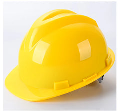 Worker Construction Site Protective Cap ABS Hard Hat V Shaped Adjustable Size Rotary Knob Safety Helmet
