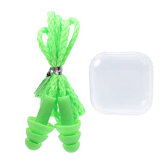 Soft Anti-Noise Ear Plug Waterproof Swimming Silicone Corded Earplugs Anti Lost Reusable Earplug With Rope Hearing Protection