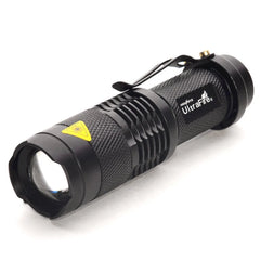 UltraFire SK68 EDC Flashlight 1/3-Mode AA Battery Lamp Zoomable 14500 Flashlights Pocket Mini Torch Light Rechargeable Lantern