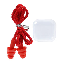 Soft Anti-Noise Ear Plug Waterproof Swimming Silicone Corded Earplugs Anti Lost Reusable Earplug With Rope Hearing Protection